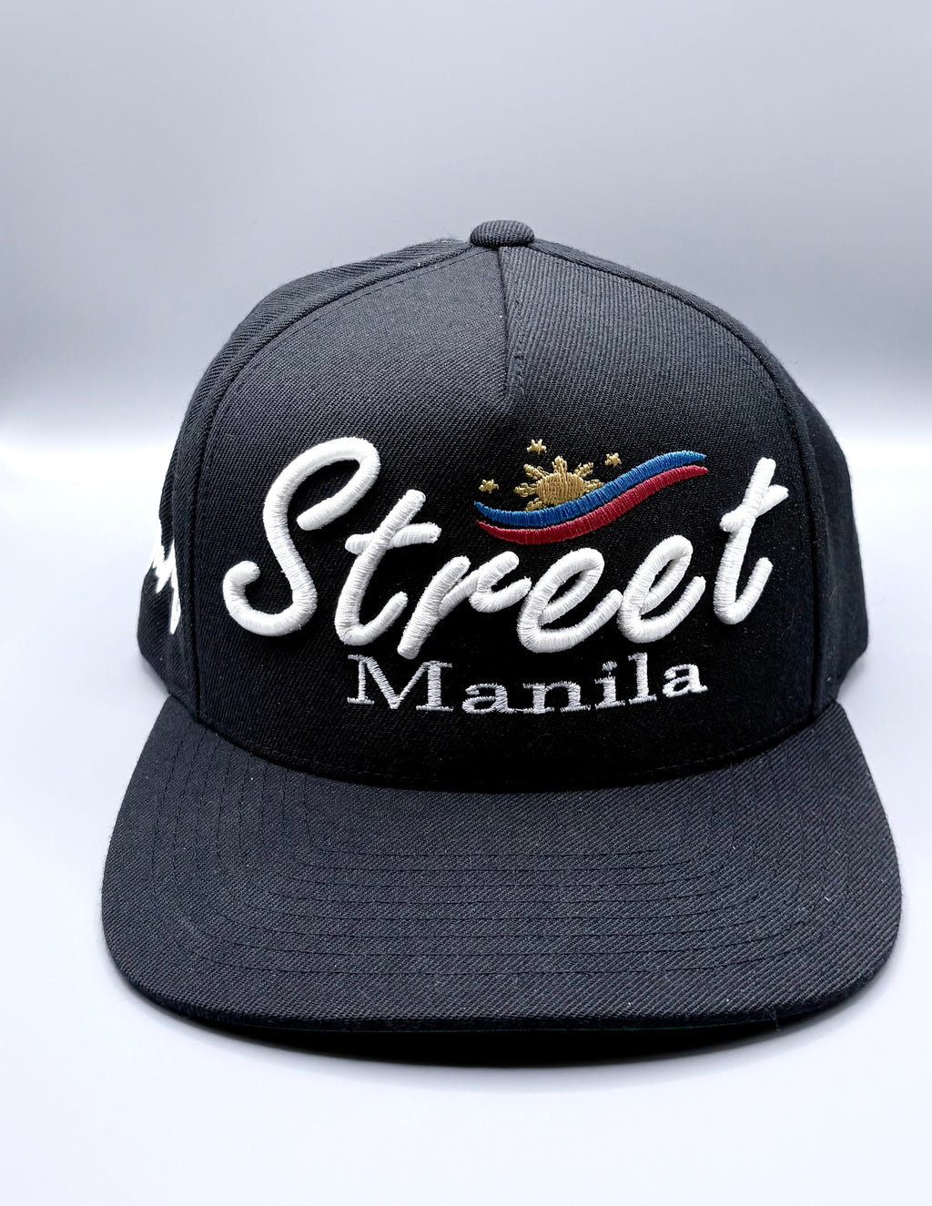 Street Manila ( with flag of Philippines 3d puff ) Snap Back
