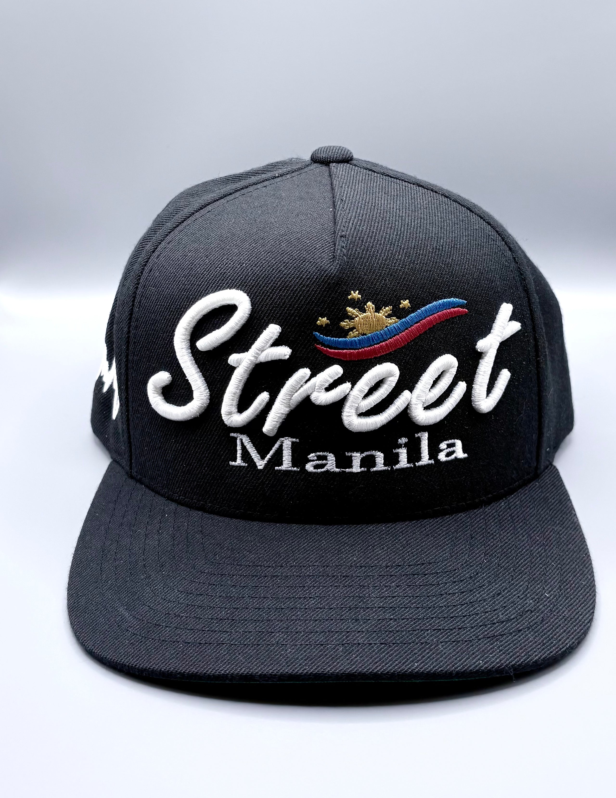Street Manila ( with flag of Philippines 3d puff ) Snap Back
